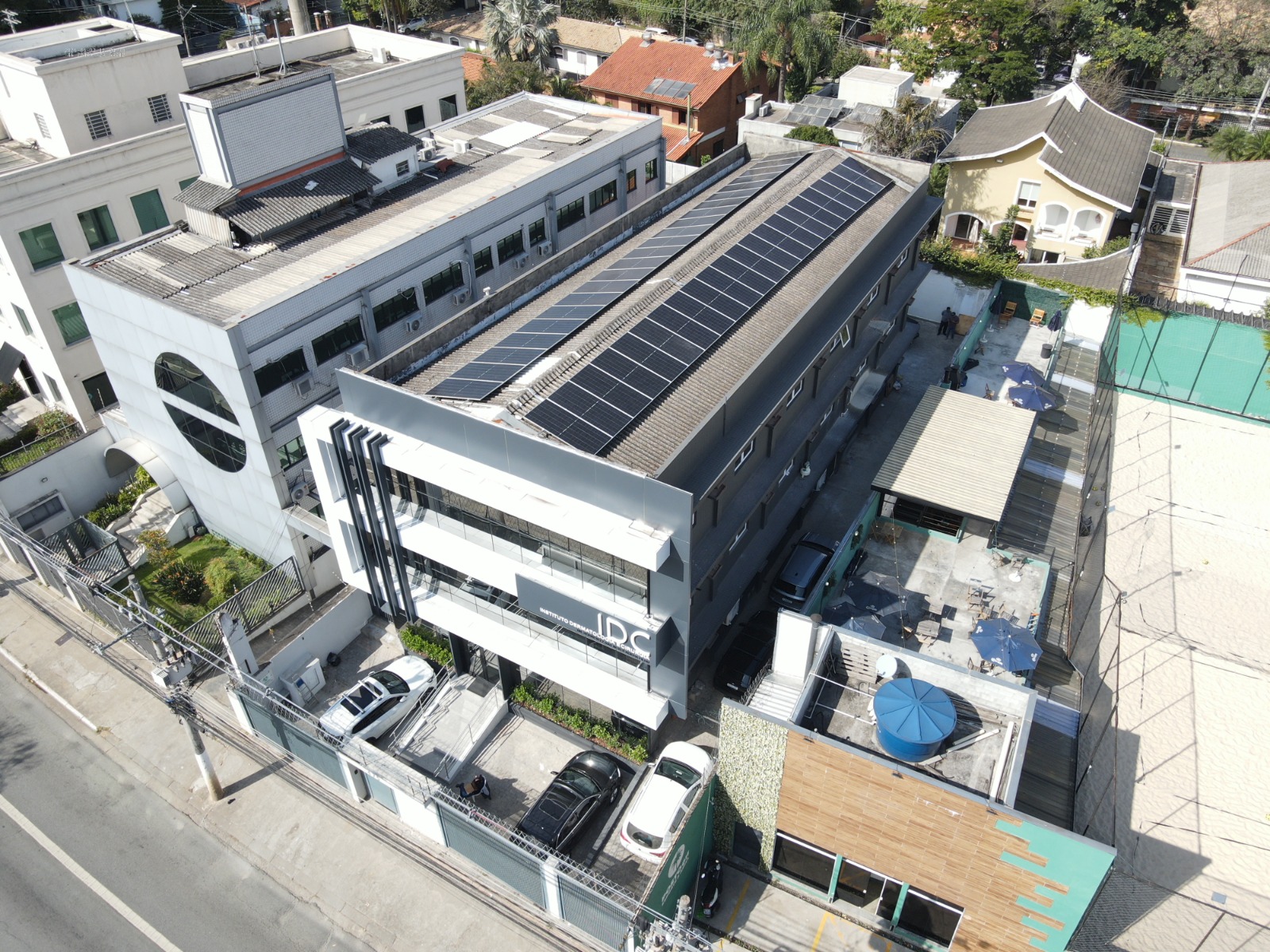 Sistema fotovoltaico instalado em Louveira/SP
